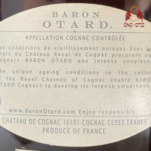 BARON OTARD COGNAC XO GOLD NĂM 2010 – 40 VOL