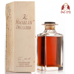 MACALLAN 25 CRYSTAL DECANTER – 43 VOL