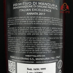 VANG Ý 19 FUORICLASSE PRIMITIVO – 19 VOL